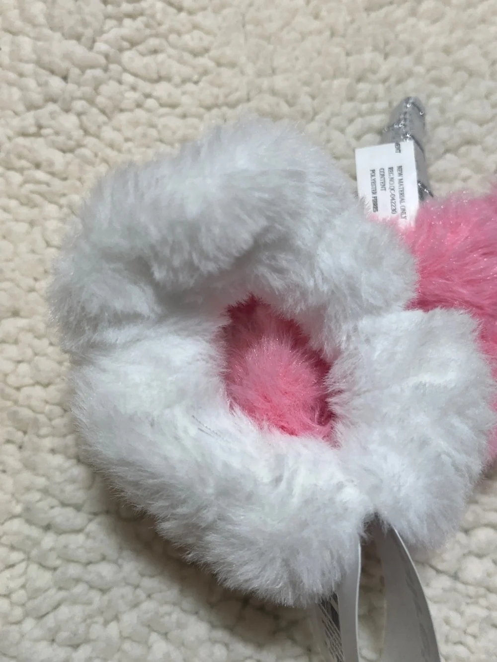 Claire’s Club Pink & White Faux Fur Unicorn Scrunchie Set NWT | Fluffy
